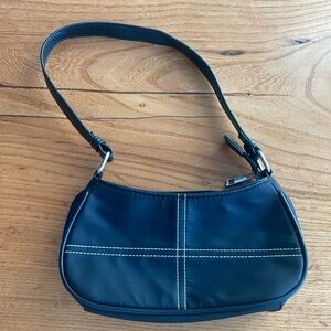 Y2K Black Purse with Cute Stitching